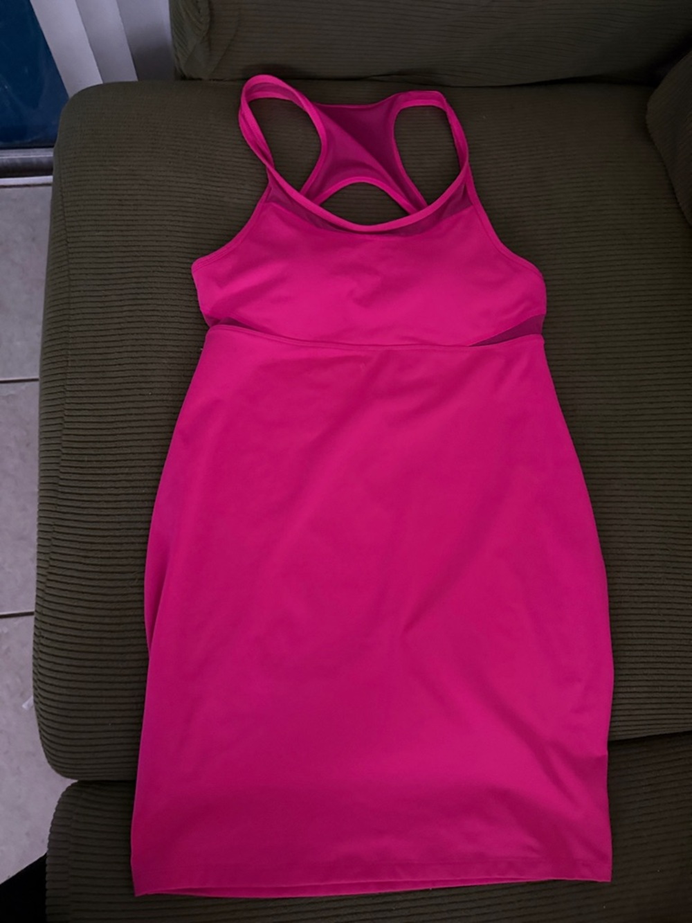 Fabletics Hot Pink Racerback Active Dress